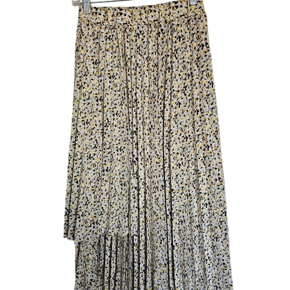 Commodity Korean brand pleated floral pattern midi casual elegant stile skirt S - Picture 2 of 7